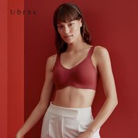 ubras宽肩带一片式大码文胸罩杯内衣无钢圈聚拢上托C-F收副乳女薄