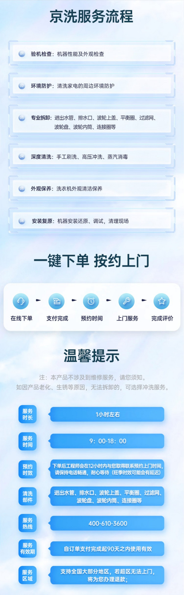 移动端、京东百亿补贴：JINGDONG 京东 服务 波轮洗衣机全拆洗 家电清洗服务  免费上门服务 家政保洁