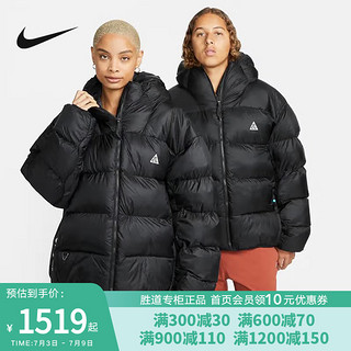 NIKE 耐克 ACG男子棉服连帽宽松运动拒水加厚保暖面包服DH3071-011