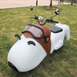 runtema 蓝天马 史努比电动车大人摩托车同款定制电瓶车大奶狗网红