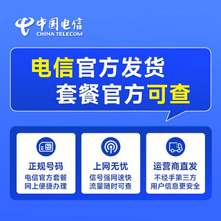 中国电信 阳光卡 19元月租（155G全国流量+100分钟通话+流量通话