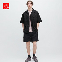 抖音超值购：UNIQLO 优衣库 男士宽松工装衬衫 455976