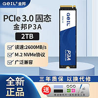 GeIL 金邦 P3A 2TB固态硬盘M.2 PCIe 3.0 NVME协议接口高速SSD固态