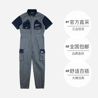 连体衣经典工装连体衣短袖时尚休闲男款 DK008002