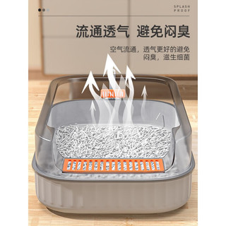 CHONLDERL 宠袋 猫砂盆超大号猫厕所半封闭防带砂隔臭猫沙盆一体笼子猫咪用品大全