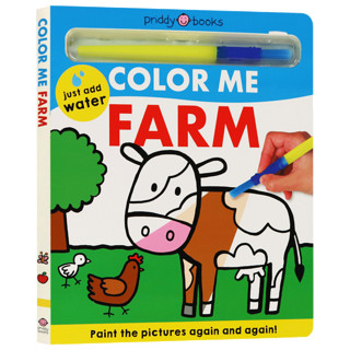 华研原版 给我着色 农场 英文原版绘本 Color Me Farm 上色本 儿童颜色启蒙认知 纸板书 英文版进口原版英语书籍