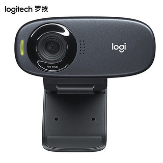 logitech 罗技 C310高清摄像头 台式机笔记本电脑摄像头 网课直播视频会议摄像头带麦克风 黑灰色