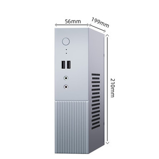 ASRock 华擎 DeskmffX300 迷你台式机（皓月银、1TB SSD、5600G+、核芯显卡、16GB）