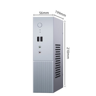 ASRock 华擎 DeskmffX300 迷你台式机（皓月银、1TB SSD、5600G+、核芯显卡、16GB）