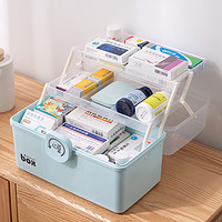 HDKJ 互动空间 医药箱家用大容量家庭装便携全套大号特大应急医疗箱小药品收纳盒