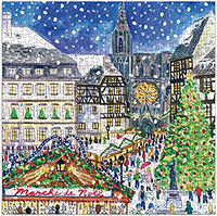 Galison Michael Storrings 在法国的圣诞节 500 件拼图 - 适合成人和家庭的精彩假日拼图
