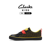 Clarks 其乐 2023春夏新款中大男童印花魔术贴休闲鞋