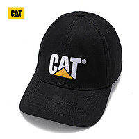 CAT 卡特彼勒 卡特春季男女同款黑色鸭舌帽时尚百搭基础款帽子