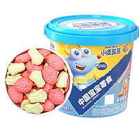 小鹿蓝蓝 儿童零食菠菜草莓卡通饼干 108g