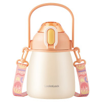 PLUS会员：LOCK&LOCK LHC3311ORG 大肚保温杯 1000ml 橙色