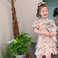京美 复古民族风洋气儿童装夏装汉服裙子