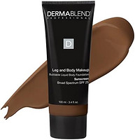 DERMABLEND 腿部和身体彩妆，SPF 25 身体粉底，均匀的色调，3.4液体盎司 100ml