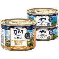 ZIWI 滋益巅峰 猫罐头组合鸡牛鱼肉味3罐装湿粮猫主粮猫零食猫主食