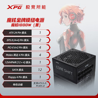 XPG XPG 魔核 金牌（90%）全模组ATX电源 1000W