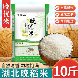 楚联桥 米大米长粒香大米 2023年现磨新米 湖北特产晚稻米 农家南方籼米 晚优米10斤