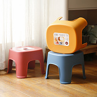 希艺欧北欧风塑料凳宝宝凳小矮凳换鞋凳加厚小板凳浴室凳颜色随机