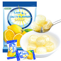 PLUS会员：COCON 可康 海盐咸柠檬味水果硬糖 马来西亚进口零食150g(约36颗)
