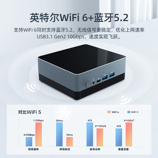 ATOPNUC AC60 迷你台式机 黑色（酷睿i5-1135G7、核芯显卡、16GB、512GB SSD）
