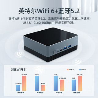 ATOPNUC AC60 迷你台式机 黑色（酷睿i5-1135G7、核芯显卡、16GB、512GB SSD）