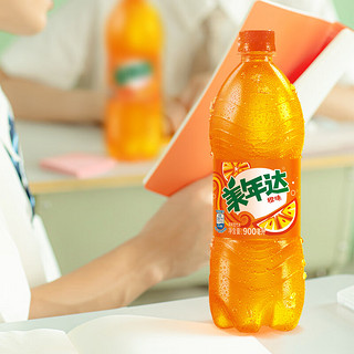 pepsi 百事 可乐美年达 Mirinda 橙味 汽水碳酸饮料 900ml*12瓶 整箱装