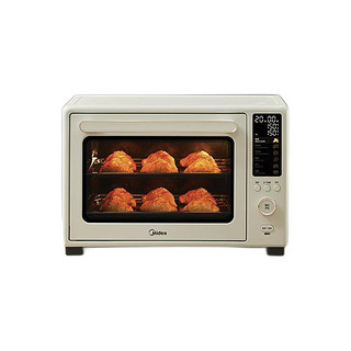 Midea 美的 40L风炉烤箱/家用多功能/初见P40石墨烯免预热电烤箱 双层同烤//PID3.0PT4030W
