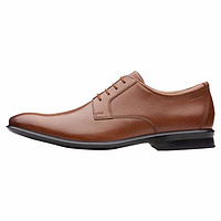 Clarks 其乐 男鞋 舒适系带低帮鞋英伦商务正装绅士皮鞋 棕色 261 49615