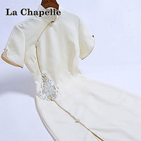 La Chapelle Sport改良短款小个子旗袍女夏季年轻少女款年新款气质高端日常 主图米白917 S