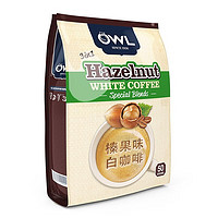 PLUS会员：OWL 猫头鹰 即溶速溶咖啡 榛果1000g