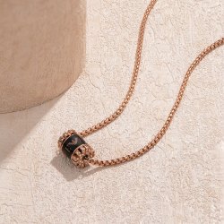 emporioarmani阿玛尼黑色串珠项链女egs2841221