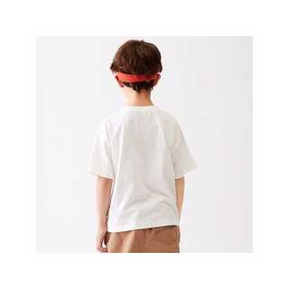 MQD 马骑顿 男童纯色纯棉短袖T恤
