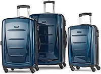 Samsonite 新秀丽 Winfield 2 带旋转轮的硬质行李箱,深蓝色,3-pc Set (20/24/28)