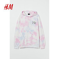 H&M HM男装卫衣春款情侣装美式休闲印花潮牌柔软舒适连帽套衫0891996