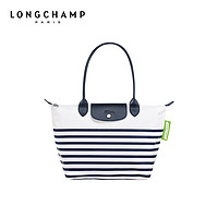 LONGCHAMP珑骧Le Pliage Marinière女包中号长柄手提包