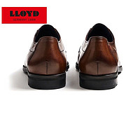 Lloyd 利来（LLOYD）2023男士新款牛皮手工正装时尚英伦二接头德比鞋商务男皮鞋13019 深色 43