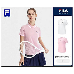 FILA 斐乐 夏新款女子短袖网球运动POLO衫A11W323113