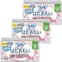 苏菲 非常薄 多日用~普通日用 21cm 带护翼 72片(24片×3)〔卫生巾〕