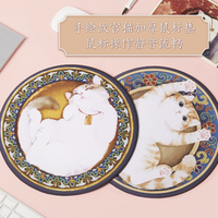 故宫猫鼠标垫办公可爱加厚生日礼物隔热垫创意茶杯垫防烫隔热垫