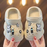 绿想 亲子儿童洞洞鞋女夏季卡通包头洞洞鞋男女大中小宝宝防滑EVA拖鞋