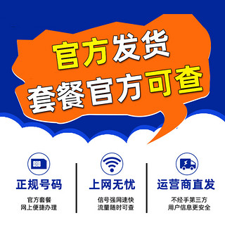 中国广电流量卡福兔卡馒头卡手机卡双百电话卡流量上网卡5G本地卡