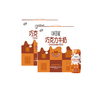 yili 伊利 旗舰店味可滋巧克力/香蕉牛奶240ml*12盒 4月