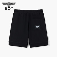 BOY LONDON BOYLONDON潮牌短裤男23夏新品黑色LOGO印花运动宽松休闲裤M13501