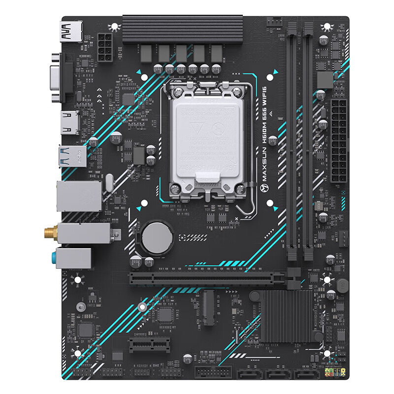 MAXSUN 铭瑄 MS- H610M 666 WiFi6 M-ATX主板（INTEL LGA1700、H610）