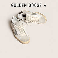 GOLDEN GOOSE 女鞋 脏脏鞋银色星星棕尾亮片休板鞋