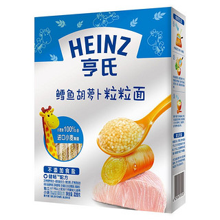 Heinz 亨氏 超金系列 金装粒粒面 鳕鱼胡萝卜味 320g