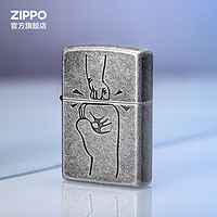 ZIPPO 之宝 打火机Zippo官方旗舰店正版拳拳之心煤油防风礼物